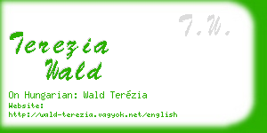terezia wald business card